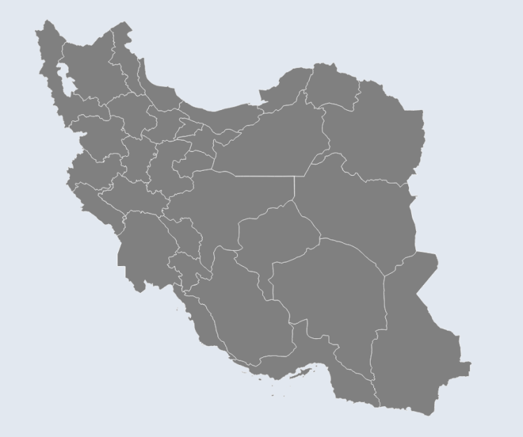 ایجاد نقشه ایران با استفاده از کتابخانه D3