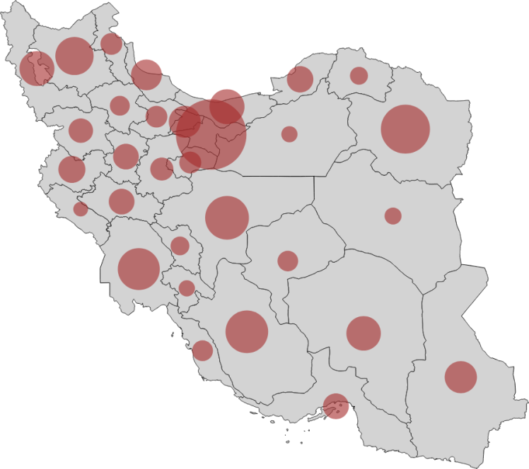 مصورسازی دادهها به کمک نقشه حبابی (bubble map)