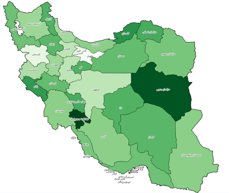 مصورسازی داده‌ها به کمک نقشه (Map Chart)